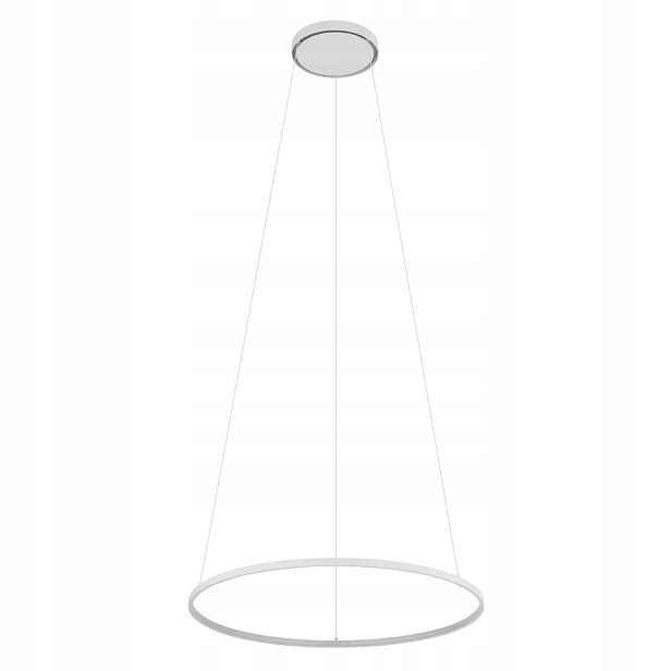 Závěsná Lampa Circolo Led M Bílá 21W 3000K Kulatá glamour do obývacího pokoje