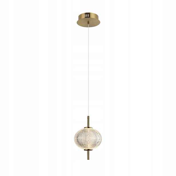Závěsná lampa ozdobná skleněná koule teplá barva Led 5W Lazie Italux