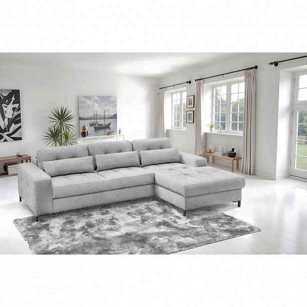 Livetastic ROHOVÁ SEDAČKA, textil, světle šedá