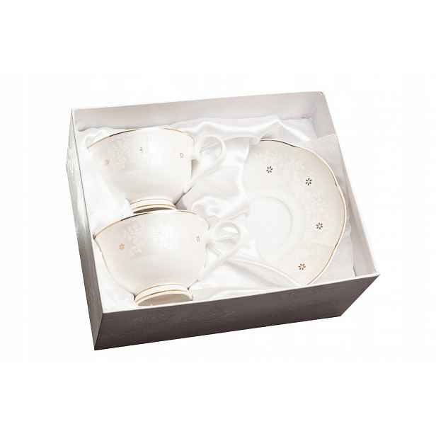 2 Šálky Kostního Porcelánu Jako Dárek V Krabičce