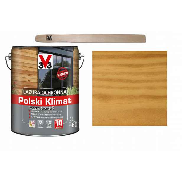 Lazura V33 Polský Klima 10 let Bezbarvý 5L