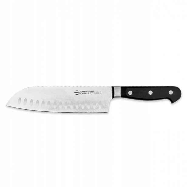 Nůž Ambrogio Sanelli Maitre Santoku MC50018B 18 cm