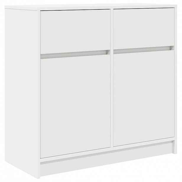 vidaXL Příborník se zásuvkou Bílý 80x34x76 cm Dřevěné konstrukce
