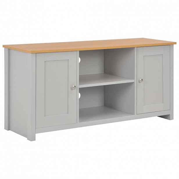 vidaXL TV stolek šedý 120 x 39 x 58 cm