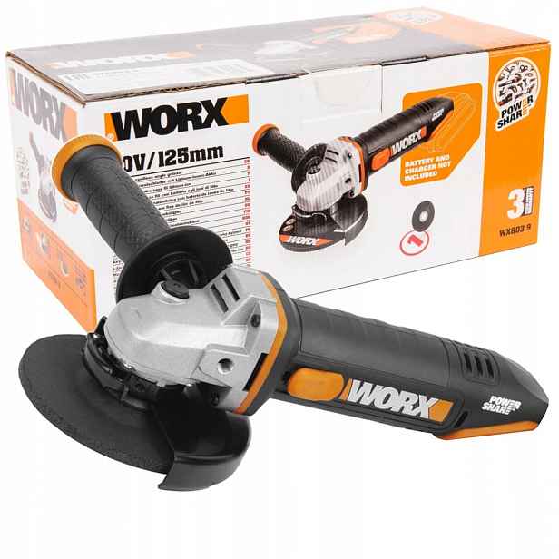 Worx WX803.9 Úhlová Bruska 20V 125 x 22,23 mm 1,6 kg M14 Solo