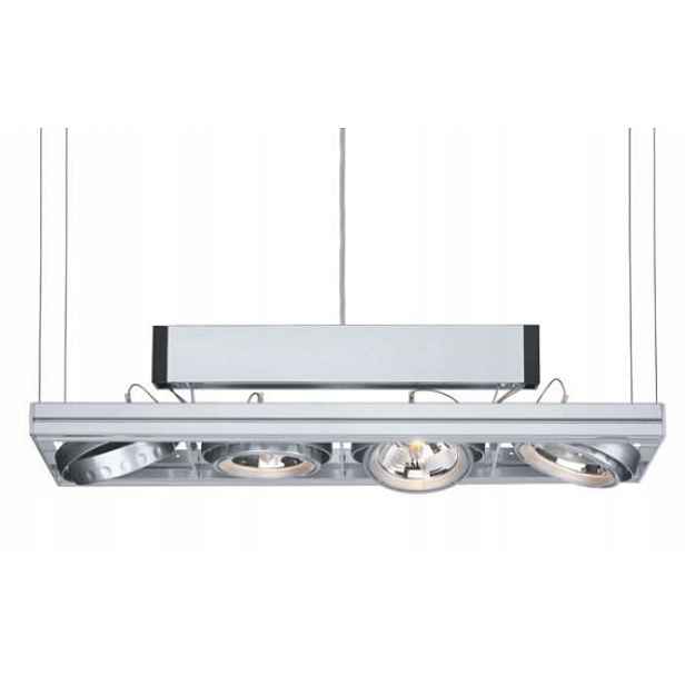 Závěsné svítidlo obdélníkové černé 4xAR111 40W/840 Led Flash 1S Relco