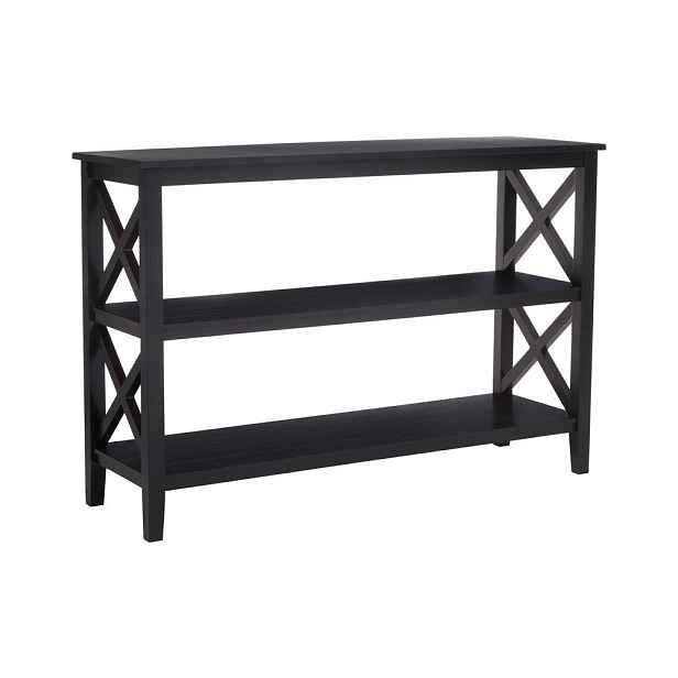 Černý regál z borovicového dřeva 120x81x40 cm Heritage – Premier Housewares