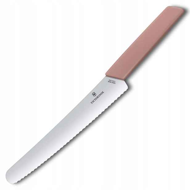 Nůž na chléb Victorinox Swiss Modern 22 cm, rukojeť z ořechu