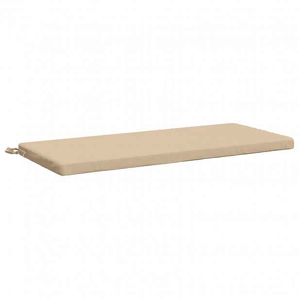 vidaXL Polštář na lavici SOEST 100% polyester Krémová 110 x 50 x 5 cm