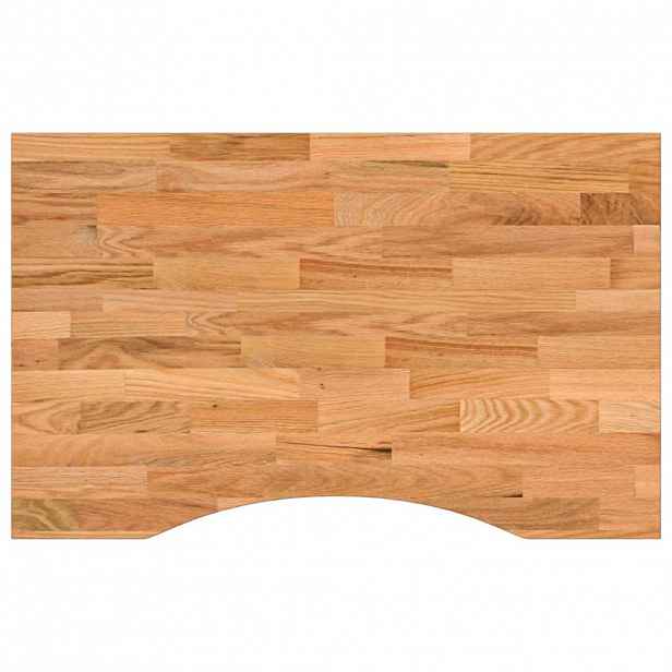 vidaXL Stolní deska světle hnědá 80x50x2,5 cm dub obdélníkový