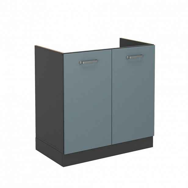 Vicco SKŘÍŇKA POD DŘEZ R-Line Modrošedá 80 cm bez pracovní desky