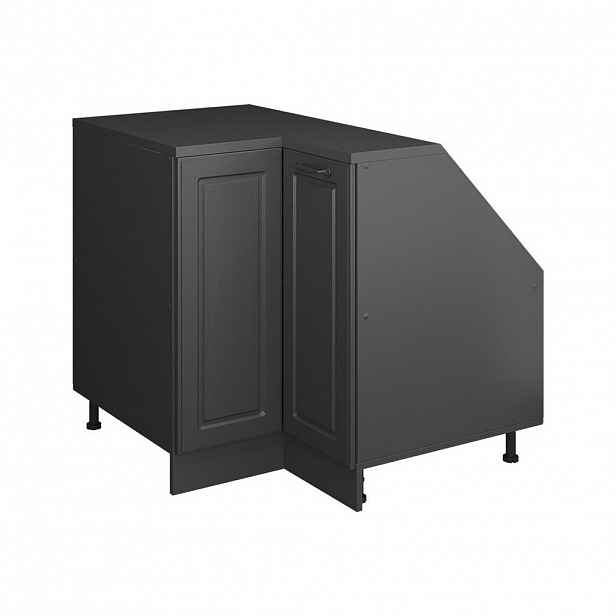 Vicco ROHOVÁ KUCHYŇSKÁ SKŘÍŇKA POD ŠIKMOU STŘECHU R-Line Antracitový venkovský dům 75.6 cm s 1 dveřmi, korpus skříně hloubka 60 cm