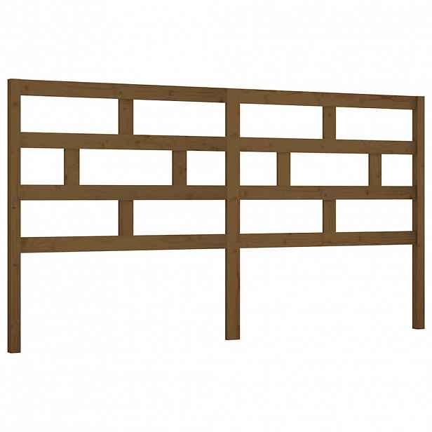 vidaXL Čelo postele medově hnědé 186 x 4 x 100 cm masivní borovice