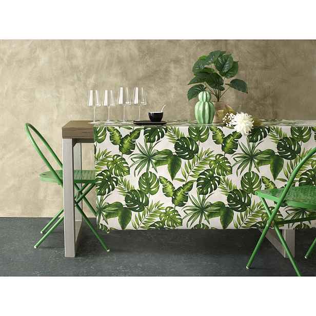 Cerata Ubrus Z Ceraty Na Netkané Textilii Zelené Listy Monstera 140x500