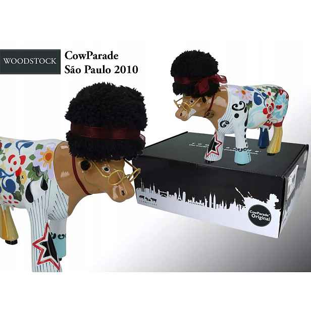 CowParade Sao Paulo 2010, Wooodstock, autor Cristina Campana.