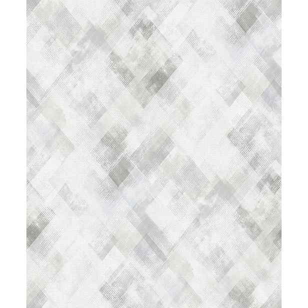 Tapeta na zeď šedo-modrá geometrická protínající se linie tapety