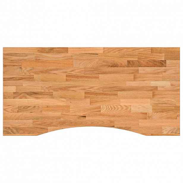 vidaXL Stolní deska světle hnědá 100x50x2,5 cm dub obdélníkový