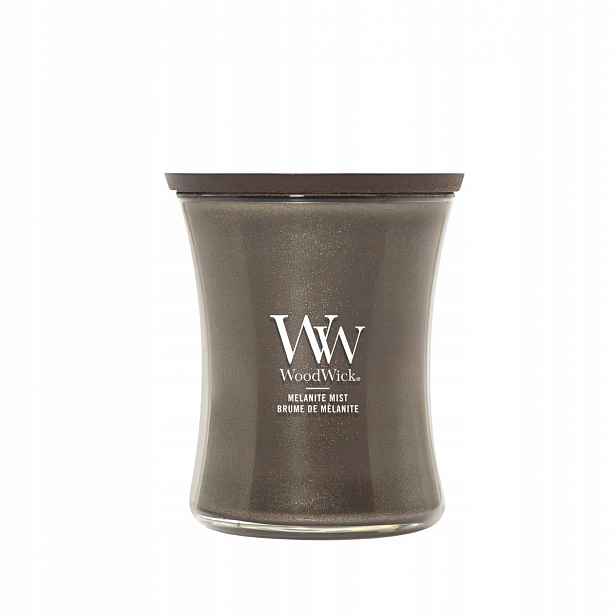WoodWick střední svíčka Melanite Mist 65 hodin hoření s dřevěným knotem