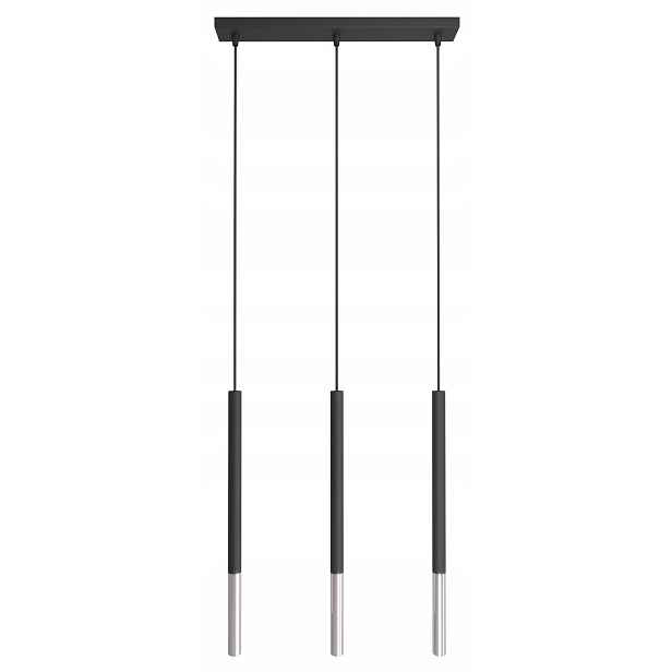 Závěsné stropní svítidlo Led černo-stříbrná 3x10W