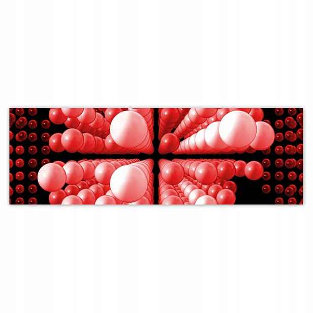 Plakáty 200x66 Červené kuličky Matrix