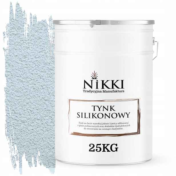 Silikonová Omítka Fasádní Bílá S Modrým Odstínem F111 25KG Zrno 2.0mm