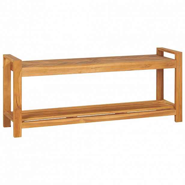 vidaXL Lavice 120 cm masivní teakové dřevo