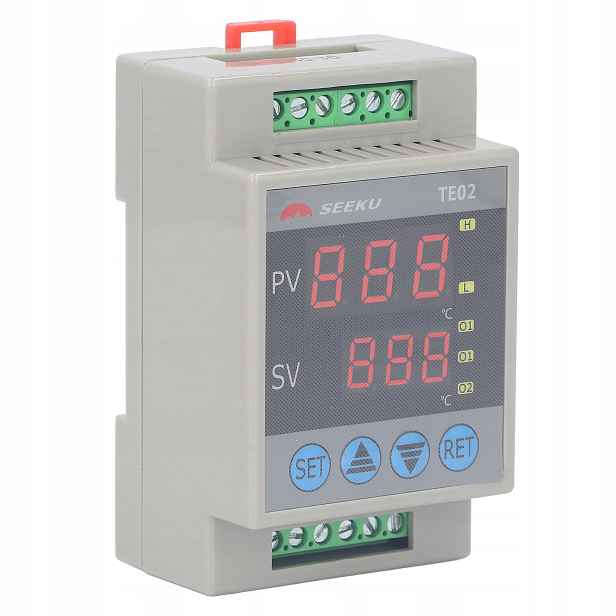 Regulátor Teploty Termostat Regulátor Na Din Lištu -50 +120°C Ac 220V