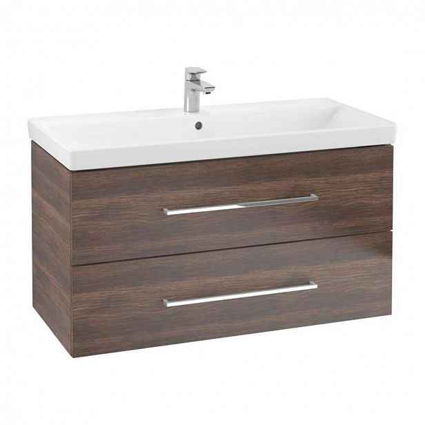 Villeroy & Boch Avento - Umyvadlová skříňka, 98x51x45 cm, 2 zásuvky, Arizona Oak A89200VH