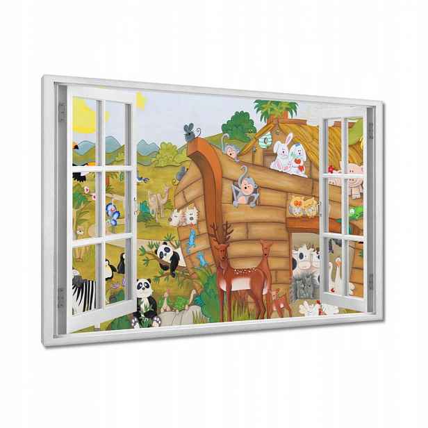 Obrazy 90x60 Noemova archa Zvířátka