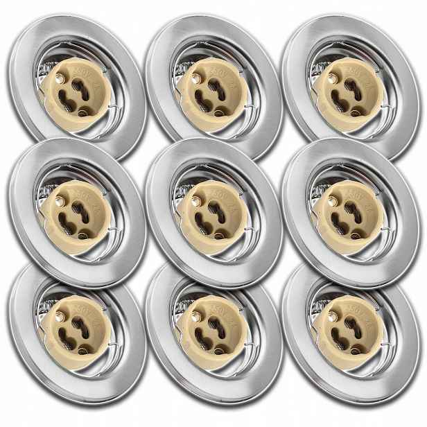 9x Kulaté Stropní Svítidlo Pod Omítku Zásuvka Konektor Pro Žárovku GU10