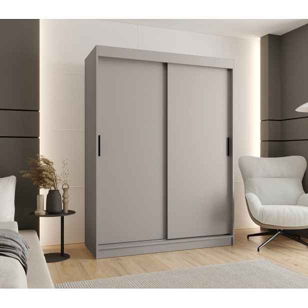 Šatní skříň s posuvnými dveřmi 150 cm CASANDRA - kašmír