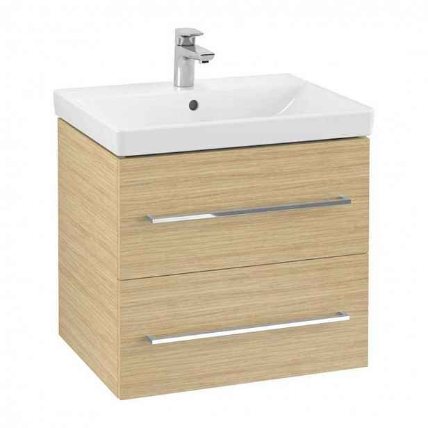 Villeroy & Boch Avento - Umyvadlová skříňka, 58x51x45 cm, 2 zásuvky, Nordic Oak A88900VJ
