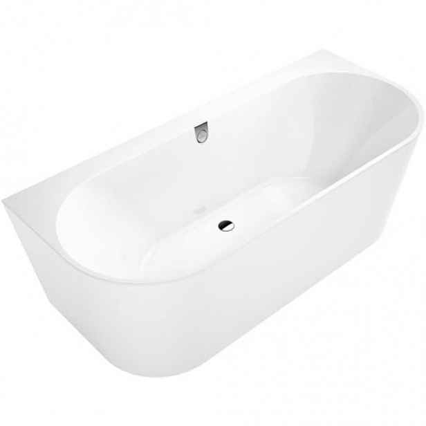 Villeroy & Boch Oberon 2.0 volně stojící vana 80x180 cm litý mramor alpská bílá UBQ180OBR9CD00V-01