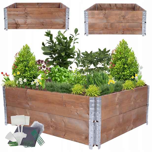 Zeleninový Záhon kaskádový regulovatelný záhon vyvýšená impregnace 40x120x100