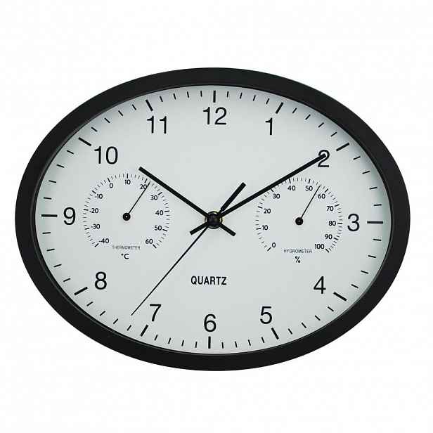 Ambia Home NÁSTĚNNÉ HODINY, černá, 22,6/29,4 cm - 0090070114