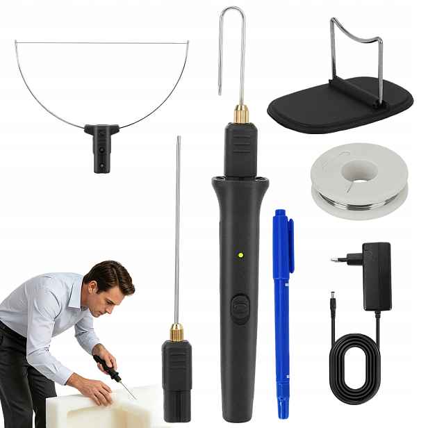 Termický Nůž Na Polystyren 18W 150°C 3 Koncovky Pro Izolační Materiály