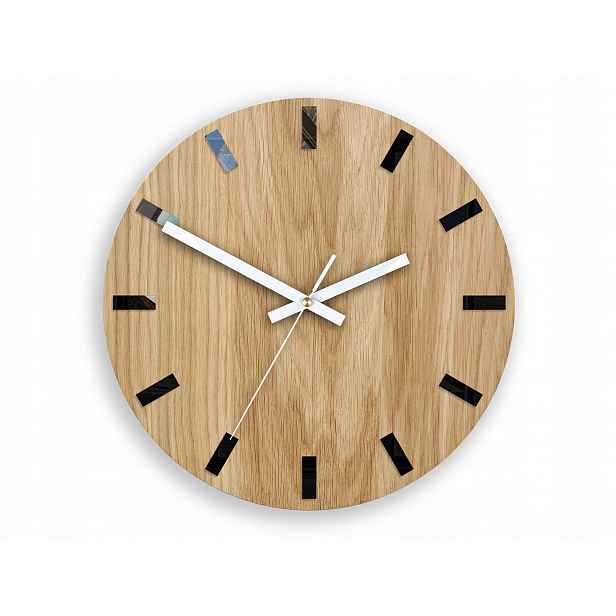 Moderní dřevěný nástěnný hodinový stroj s tichým mechanismem, Kulatý, robustní