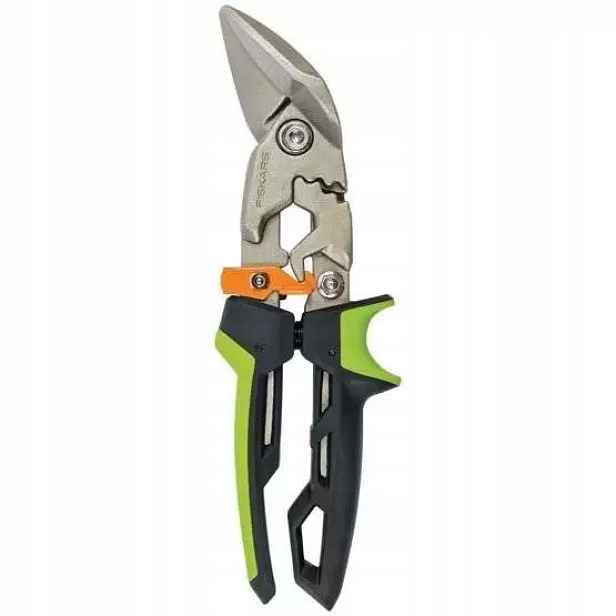 Fiskars Nůžky na stříhání plechů, pravé, odolné, ocelové ostří