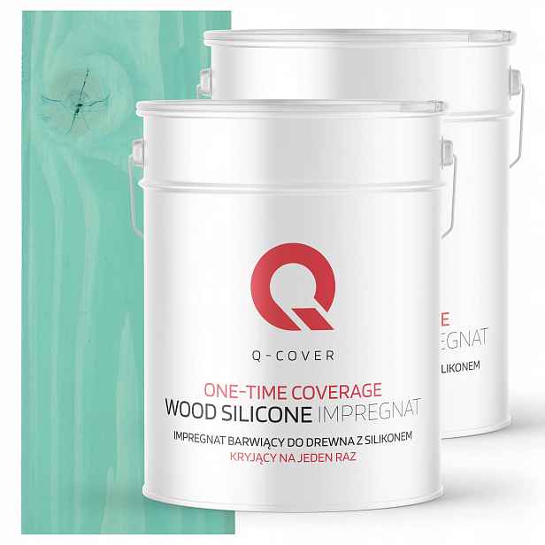 Impregnát na dřevo Barva 10L Silná barva Jednorázová tyrkysová