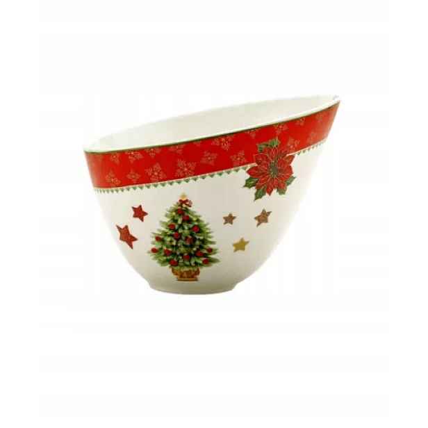 Miska miska salátová mísa porcelánová Vánoce 20 cm