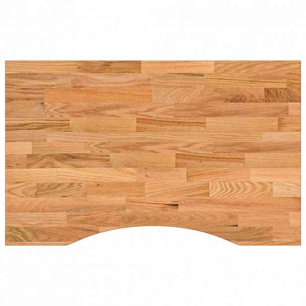 vidaXL Stolní deska světle hnědá 80x60x2,5 cm dub obdélníkový