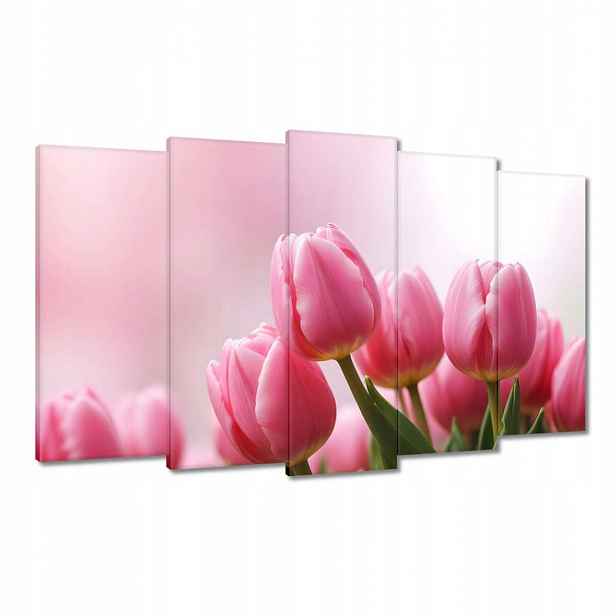 Obrazy 100x60 Růžové tulipány