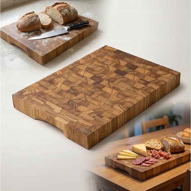Dubová Deska Štorcová 40x30x4 Masivní End Grain Blok profesionální