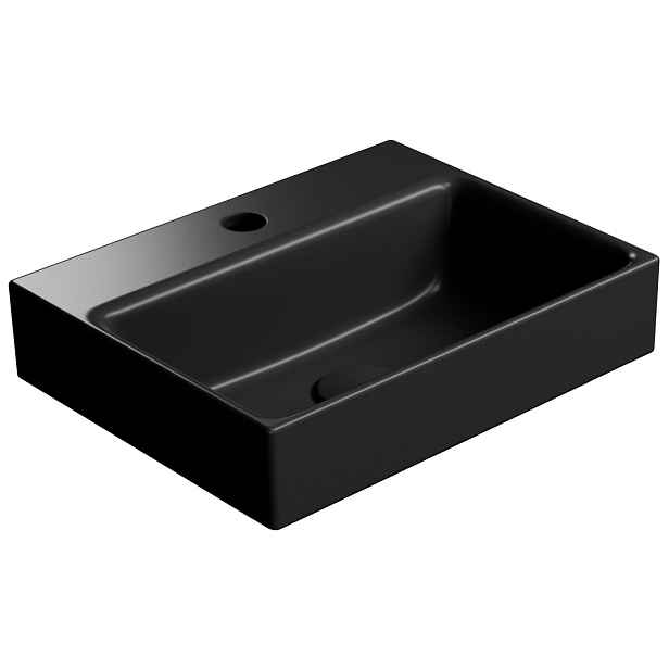 GSI NUBES keramické umývátko 40x32cm, černá mat