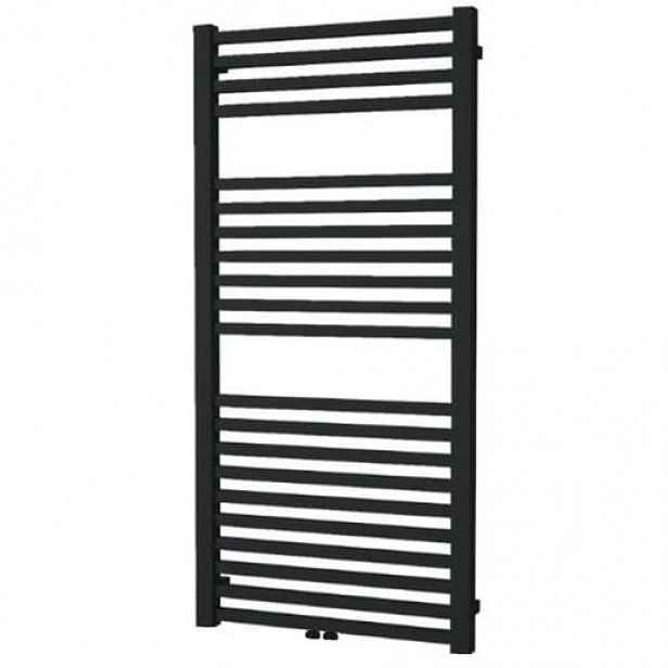 Isan Quadrat radiátor kombinovaný 125,5x50 cm středové připojení černý samet DQUA12550500CSMS