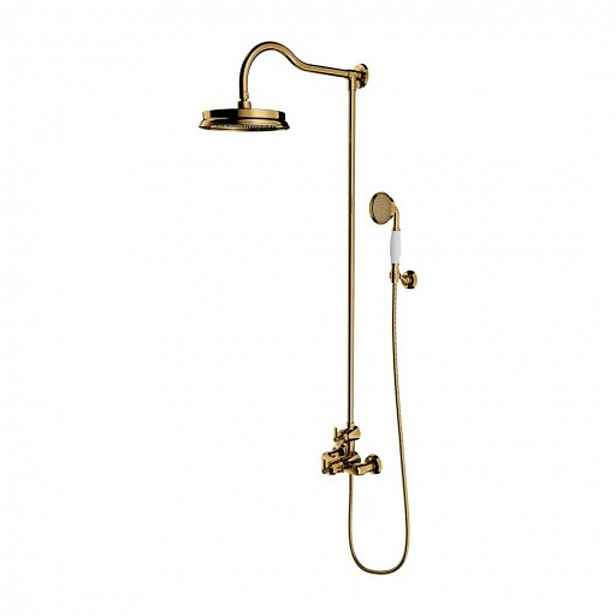 OMNIRES Armance - Sprchový set s termostatem, průměr 22,5 cm, zlatá AM5244-6GL
