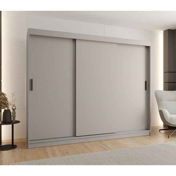 Šatní skříň s posuvnými dveřmi 250 cm CASANDRA - kašmír