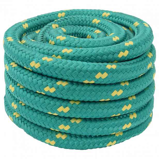 vidaXL Lano na loď 4 mm 5 m Zelená