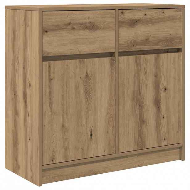 vidaXL Příborník se zásuvkou Artisan Dub 80x34x76cm Dřevěná konstrukce