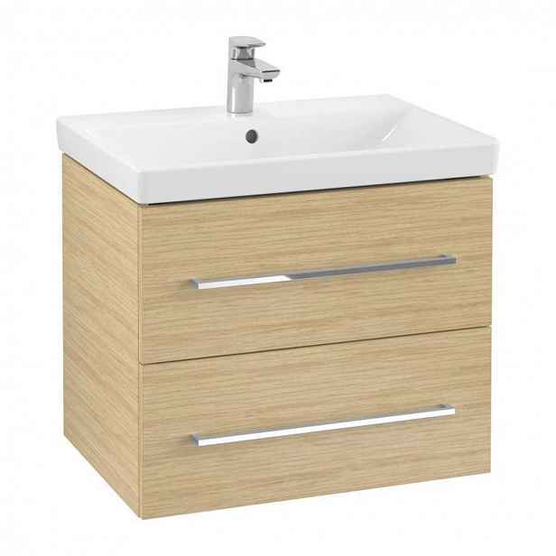 Villeroy & Boch Avento - Umyvadlová skříňka, 63x51x45 cm, 2 zásuvky, Nordic Oak A89000VJ